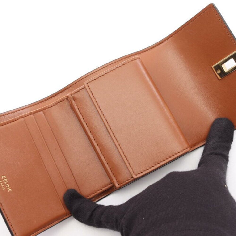 Celine Wallet Brown Leather Trifold - Picture 3 of 8
